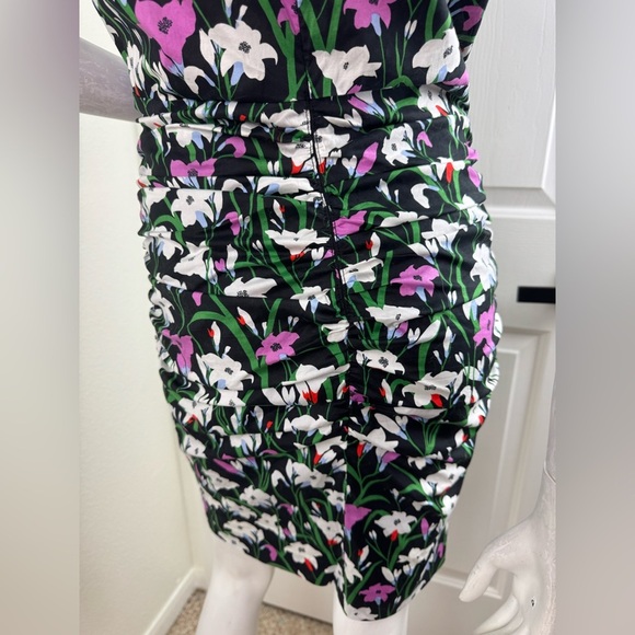 VERONICA BEARD Janis Ruched Floral-Print Dress Size 0. - Picture 11 of 16